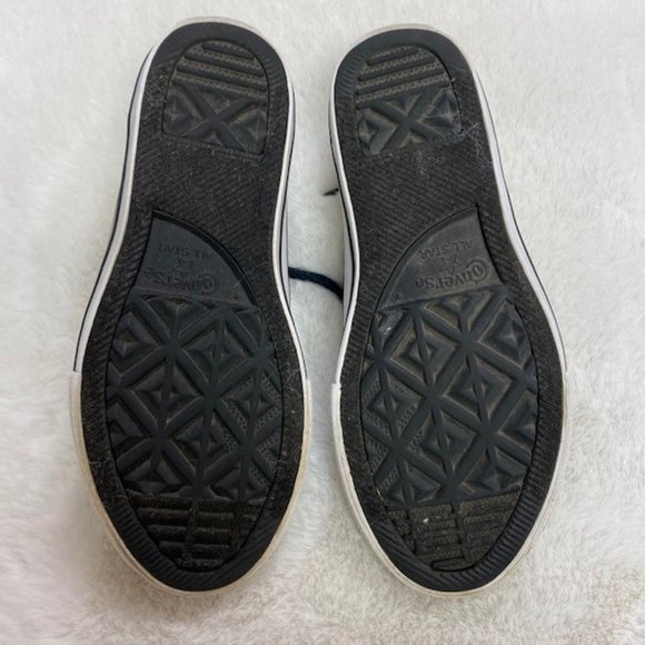 Girl's Converse Chuck Taylor All‎ Stars Silver Metallic Sneakers, size 13 Youth - Picture 13 of 15